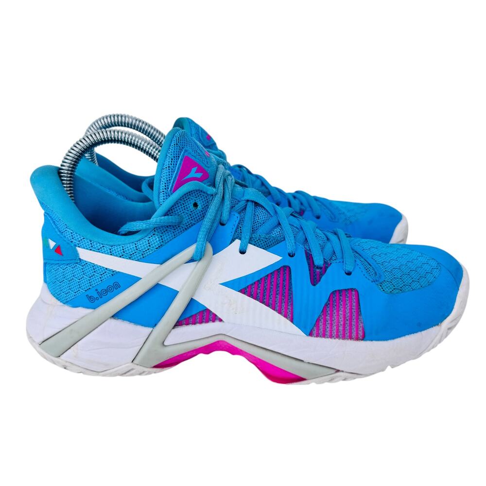 Diadora B.Icon AG Running‎ Tennis Shoes Womens 7 Aquarius White Pickleball